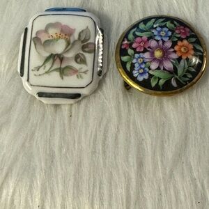 Vintage Schumcinn Porzellan Brooch Tote P4